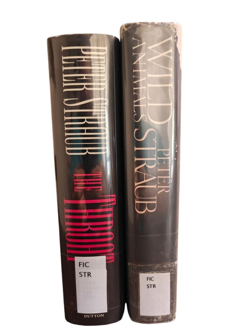 Peter Straub The Throat & Wild Animals Hardcover Lot Vintage Horror Ex-Library